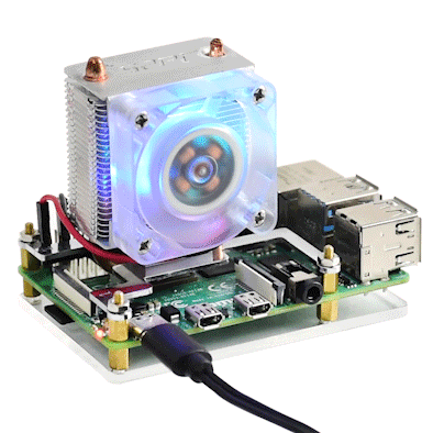 ICE Tower CPU Cooling Fan for Raspberry Pi 4 & 3, Super Heat Dissipation