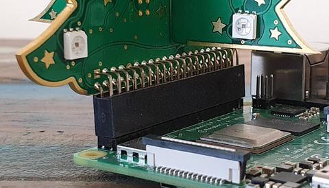 Orientación conector árbol Navidad RGB para Raspberry Pi