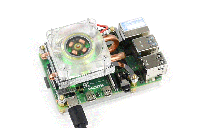 ICE Tower CPU Cooling Fan for Raspberry Pi 4 & 3, Super Heat Dissipation