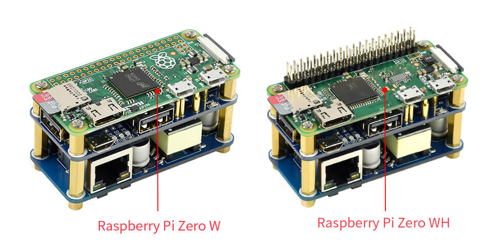 Diseñado para Raspberry Pi Zero, compatible con Zero / Zero W / Zero WH