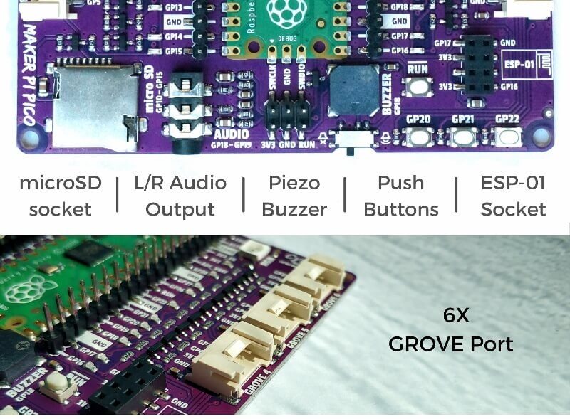 Maker Pi Pico Base (without Pico)