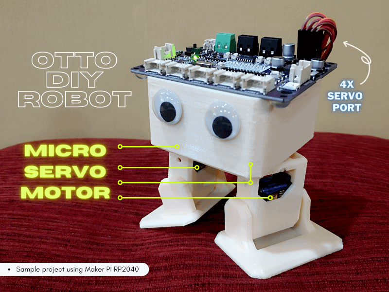 Credit: 3D robot parts designed by Camilo Parra Palacio from OttoDIY Community.