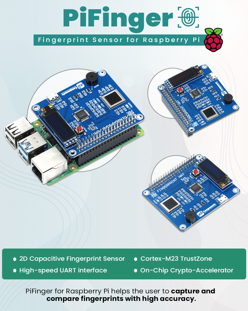 PiFinger | Fingerprint HAT for Raspberry Pi