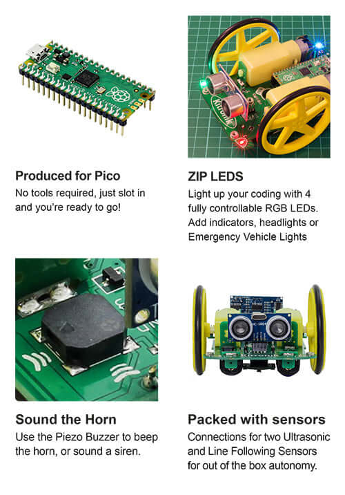 Kitronik Autonomous Robotics Platform (Buggy) for Pico